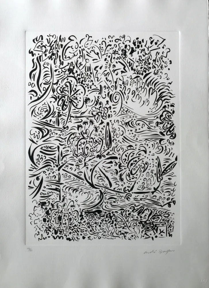 Radierung Masson - Composition 2