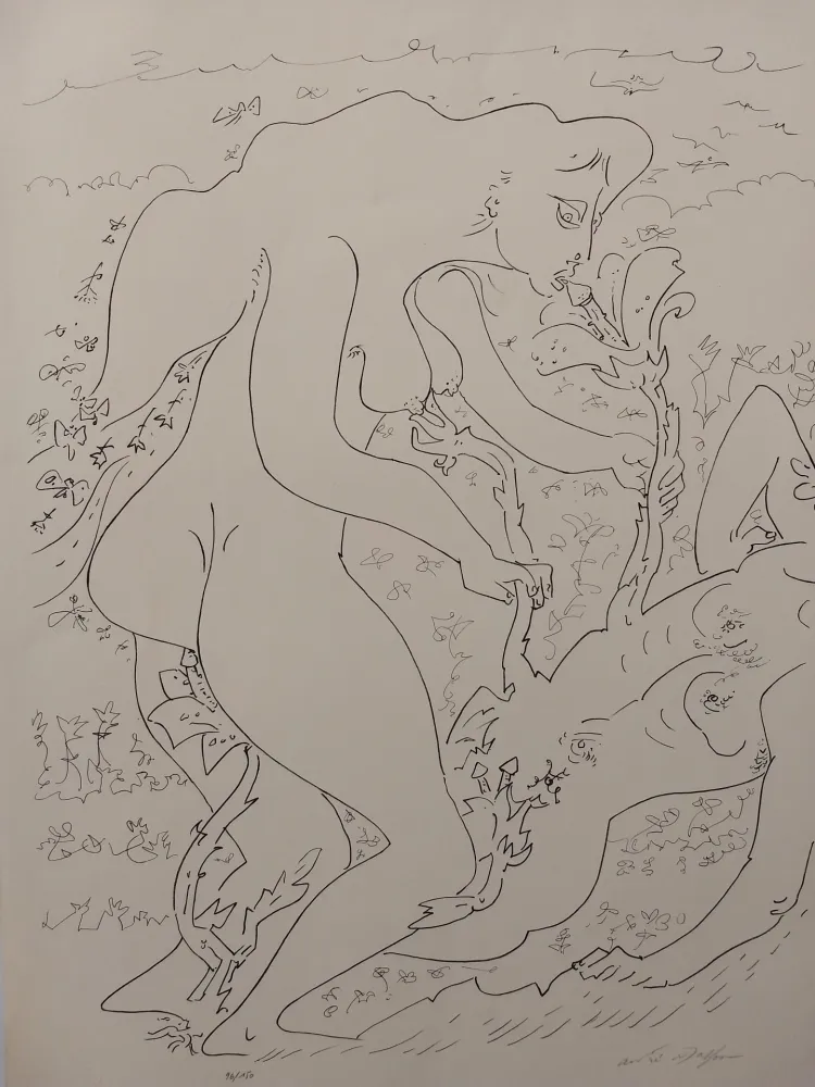 Lithographie Masson - Erotic land