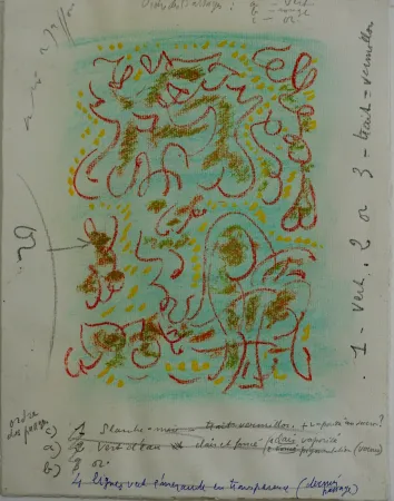 Monotypie Masson - Etude pour Erophages