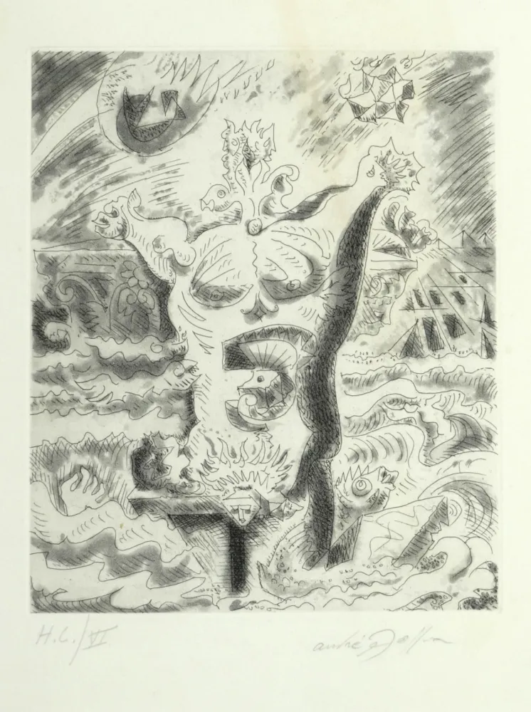 Radierung Masson - Le 7e chant