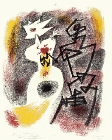 Lithographie Masson - Le Coeur volé