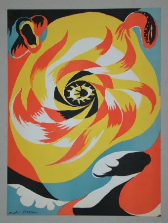 Lithographie Masson - Le soleil