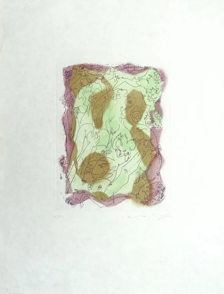 Radierung Und Aquatinta Masson - Les Érophages