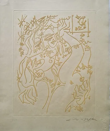 Radierung Masson - Les Erophages