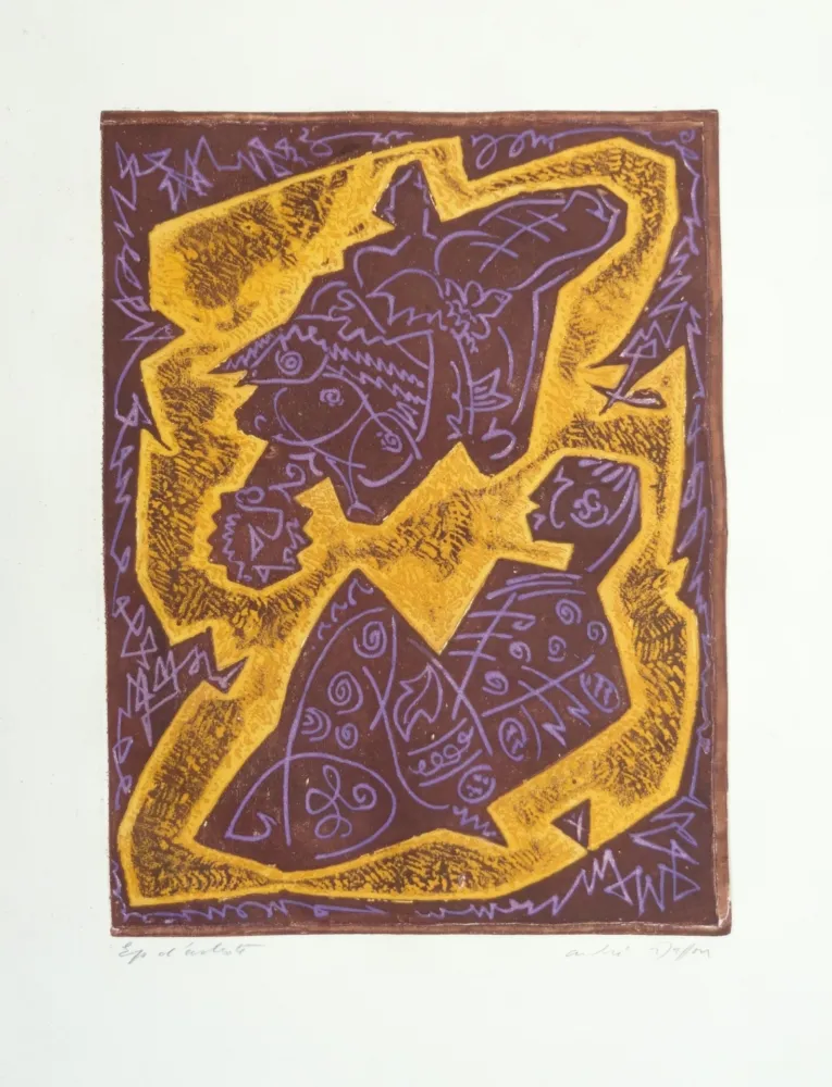 Radierung Masson - Les Hain-Teny