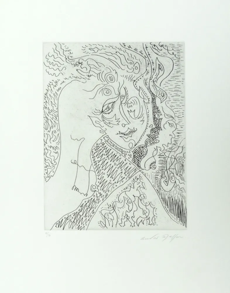 Radierung Masson - Lilith