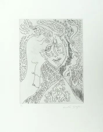 Radierung Masson - Lilith