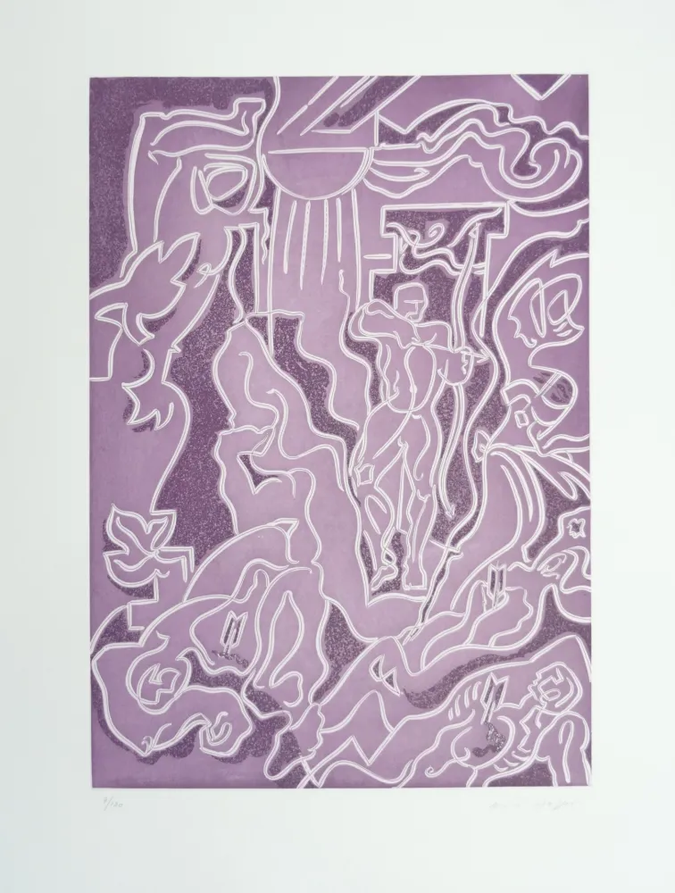 Radierung Masson - Massacre des prétendants