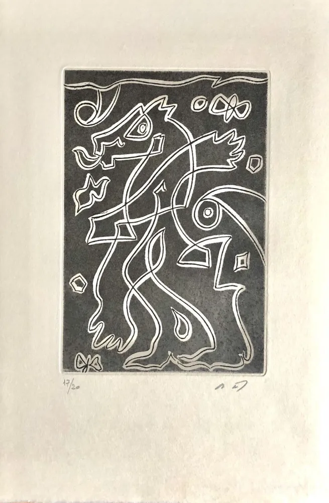 Radierung Und Aquatinta Masson - Ô mésange, ô peut-être