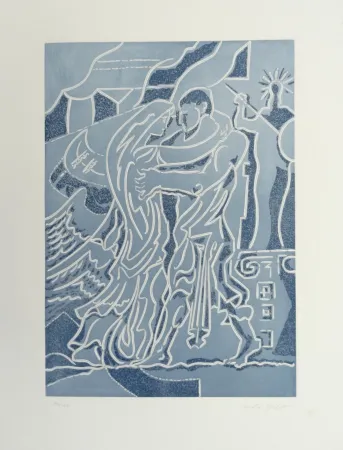 Radierung Masson - Retrouvailles des époux