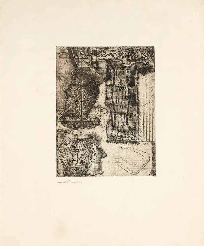 Radierung Masson - SIGNES ou Frontispice de 