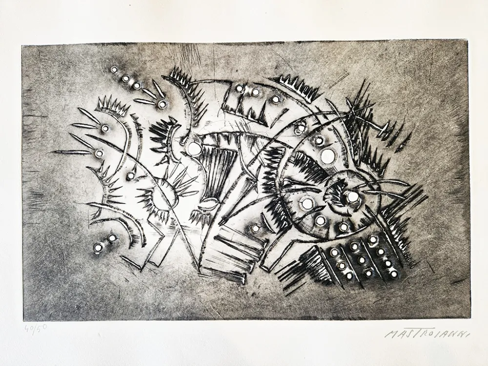 Radierung Mastroianni  - Senza titolo