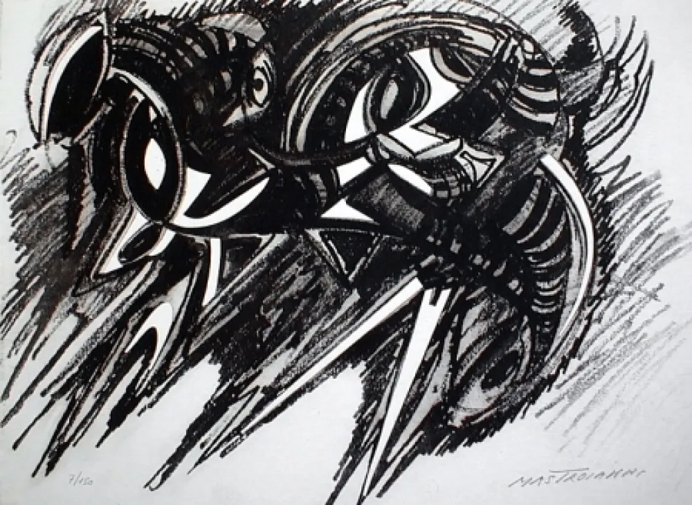 Radierung Und Aquatinta Mastroianni  - Senza titolo