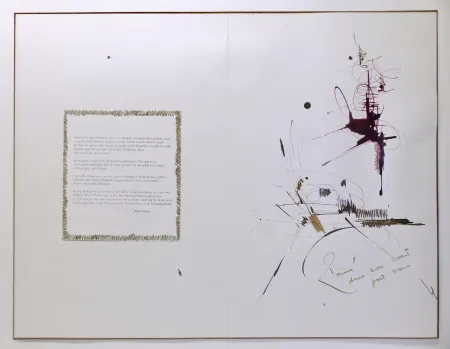 Keine Technische Mathieu - Composition pour Jean Cocteau, 1er mai 1960. Dessin