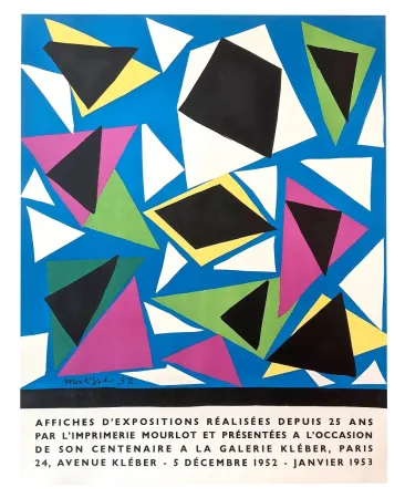 Lithographie Matisse - Affiches d'expositions pour le centenaire Mourlot