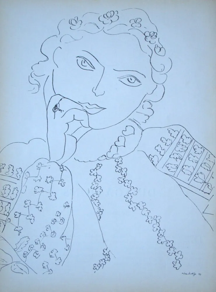 Offset Matisse (After) - Femme accoudée