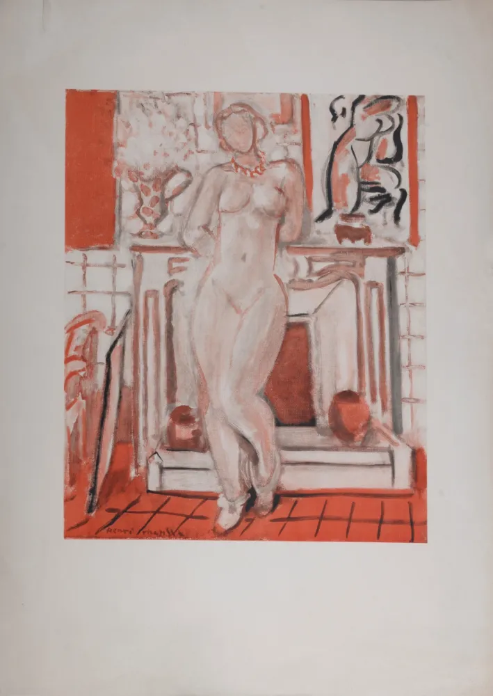 Keine Technische Matisse (After) - Nu devant la cheminée, vers 1950