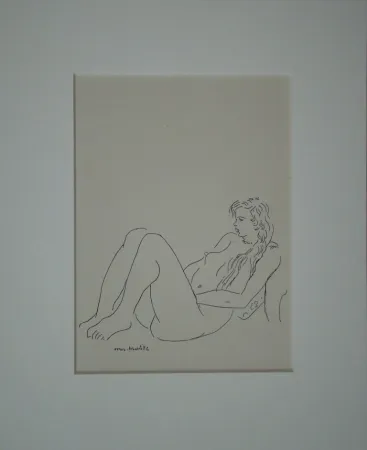 Lithographie Matisse - Assis nu