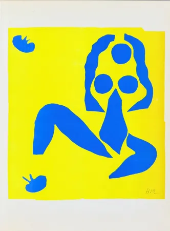 Lithographie Matisse - Femme Bleue