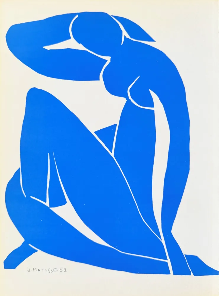 Lithographie Matisse - Femme Bleue