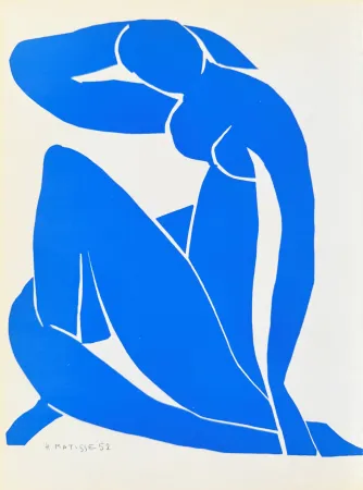 Lithographie Matisse - Femme Bleue