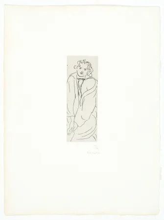 Stich Matisse - Figure au peignoir