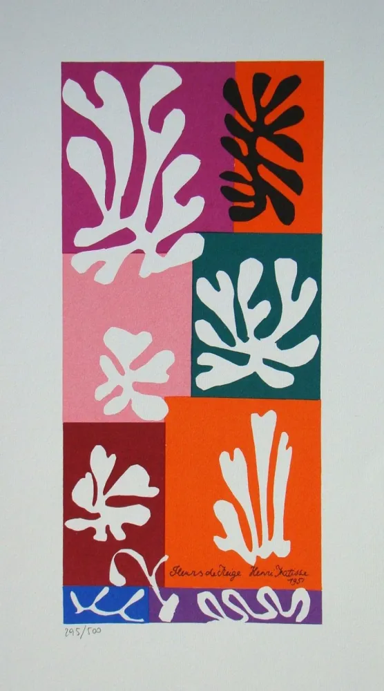 Siebdruck Matisse - Fleurs de Neige, 1951