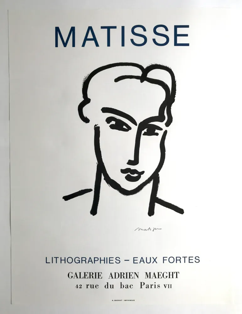 Plakat Matisse - Galerie Adrien Maeght