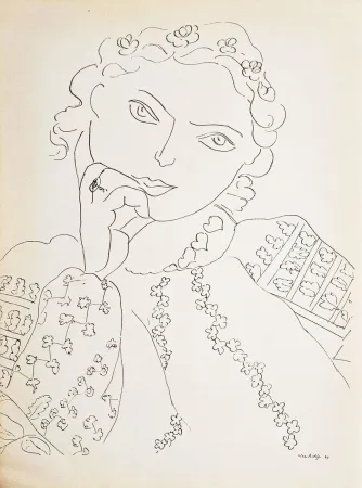 Heliogravüre Matisse - Jeune fille