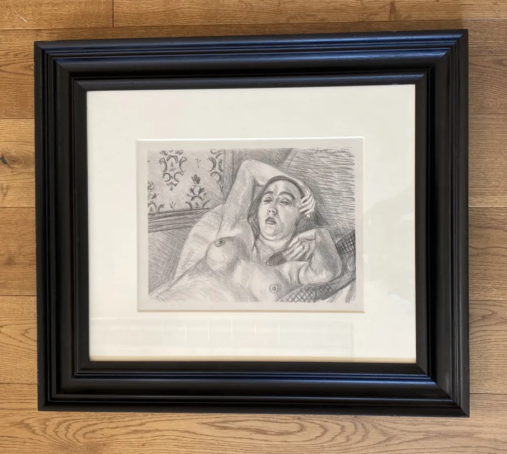 Lithographie Matisse -  Le repos du modele