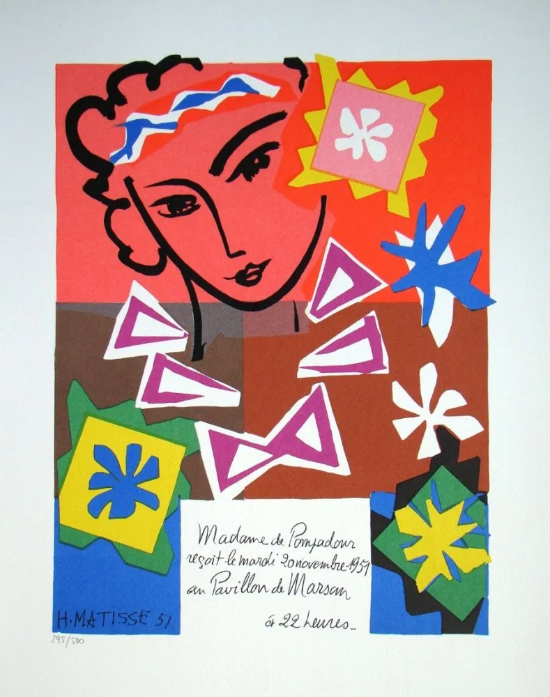 Siebdruck Matisse - Madame de Pompadour, 1951
