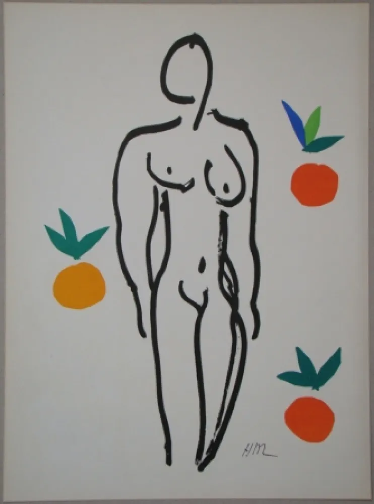 Lithographie Matisse - Nu aux oranges