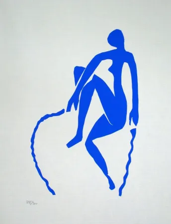 Lithographie Matisse - Nu bleu, sauteuse de corde