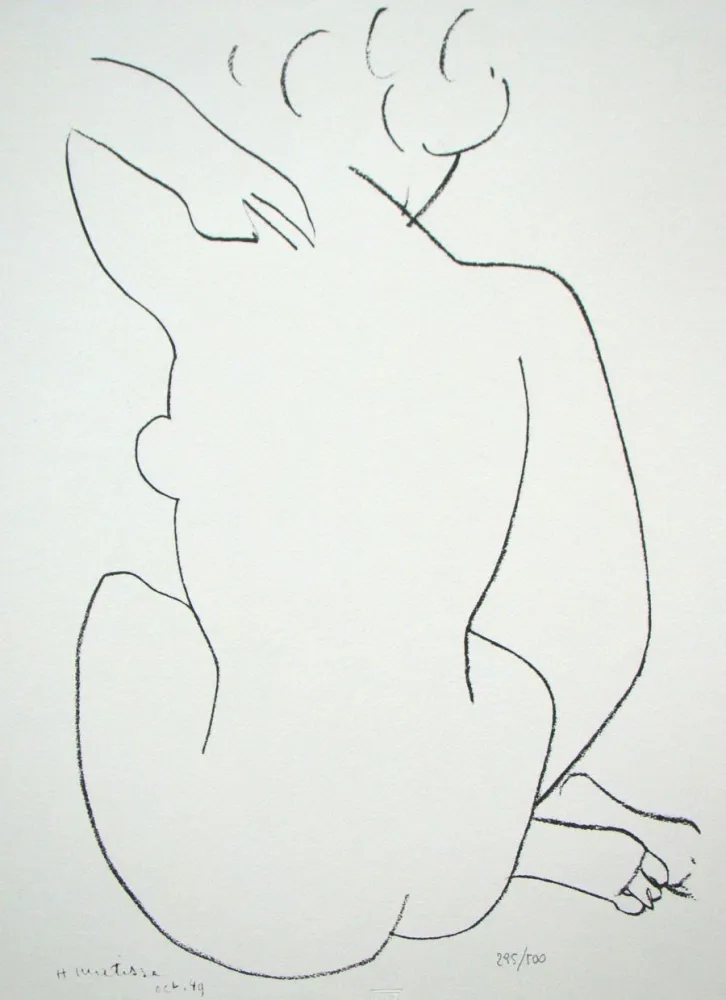 Lithographie Matisse - Nue de dos