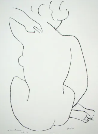 Lithographie Matisse - Nue de dos