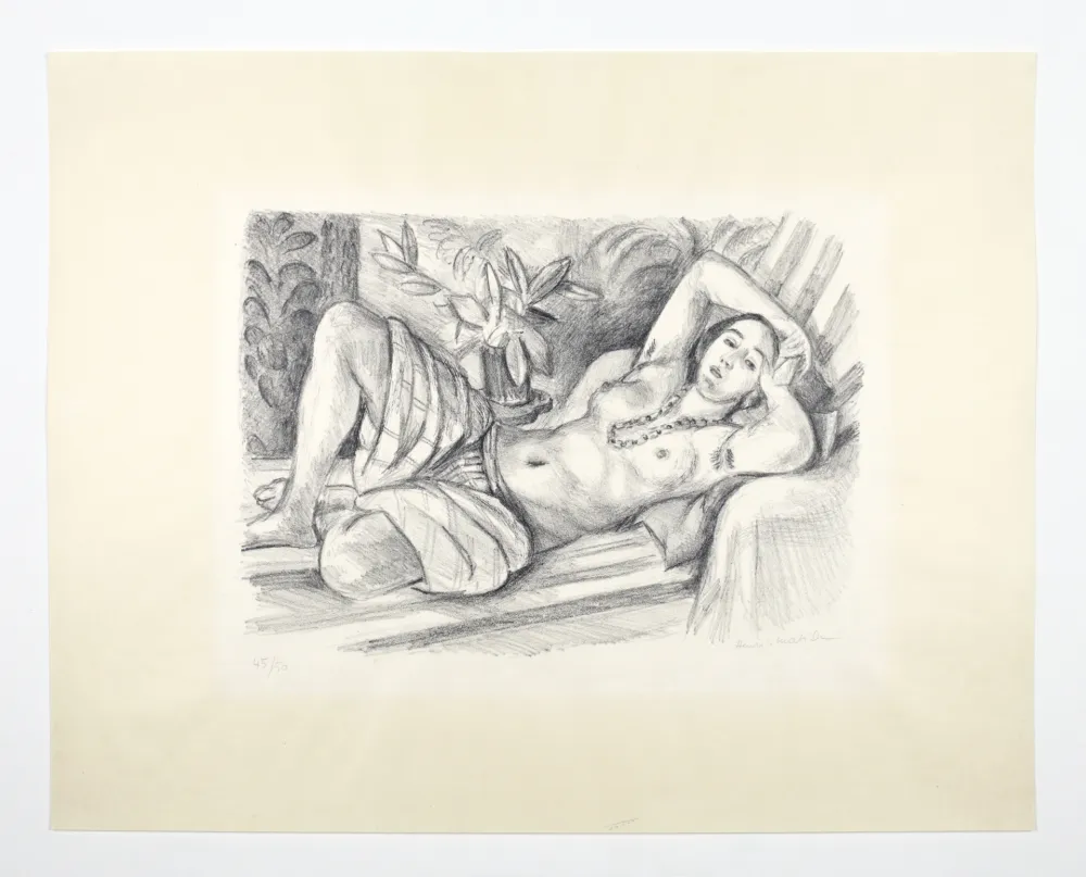 Lithographie Matisse - Odalisque au Magnolia