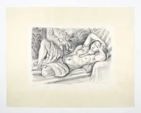 Lithographie Matisse - Odalisque au Magnolia