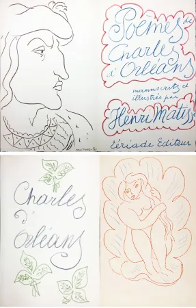 Illustriertes Buch Matisse - POÈMES DE CHARLES D'ORLÉANS. 54 lithographies en couleur par Henri Matisse (1950)