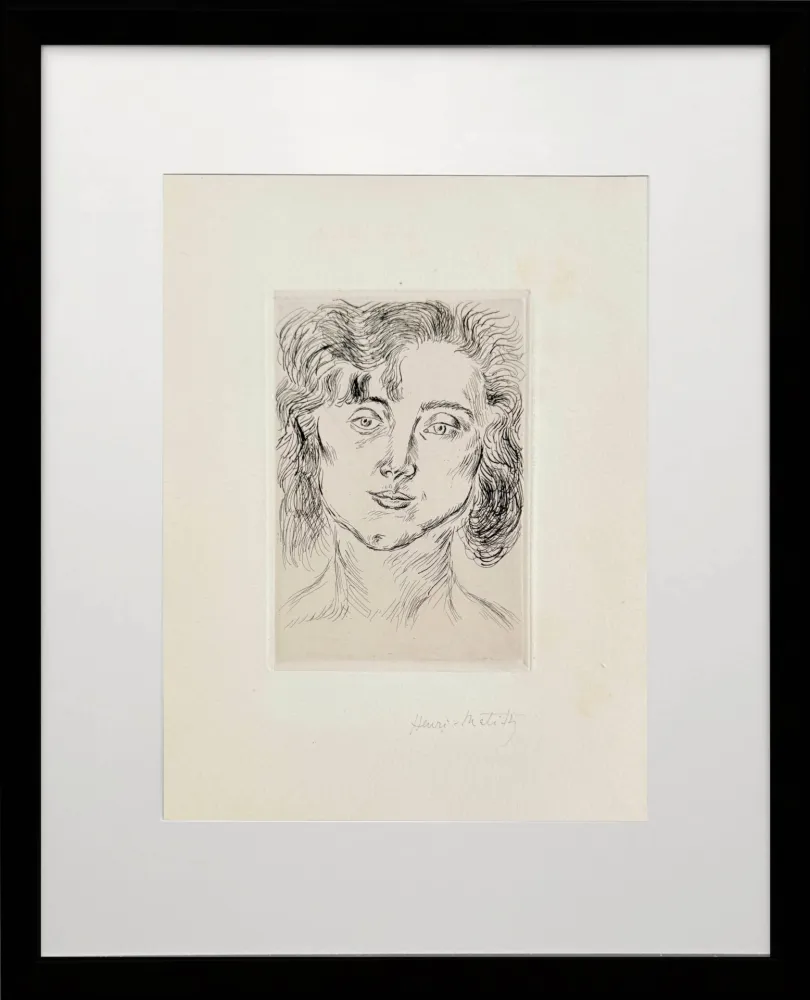 Radierung Matisse - Portrait of Marguerite Matisse