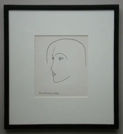 Lithographie Matisse - Tête, 1949