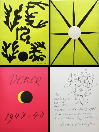 Illustriertes Buch Matisse - Verve n° 21-22. VENCE 1944-48. Couverture originale d'après les papiers découpés