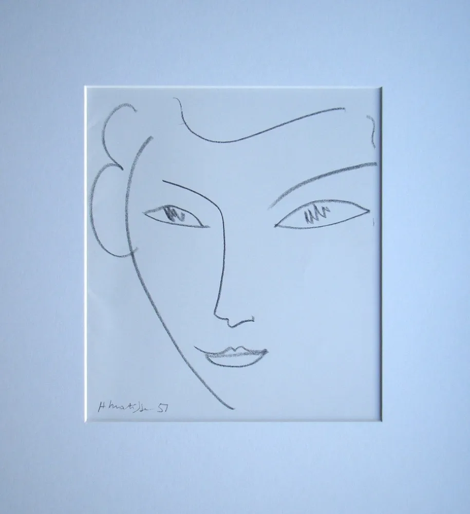 Lithographie Matisse - Visage