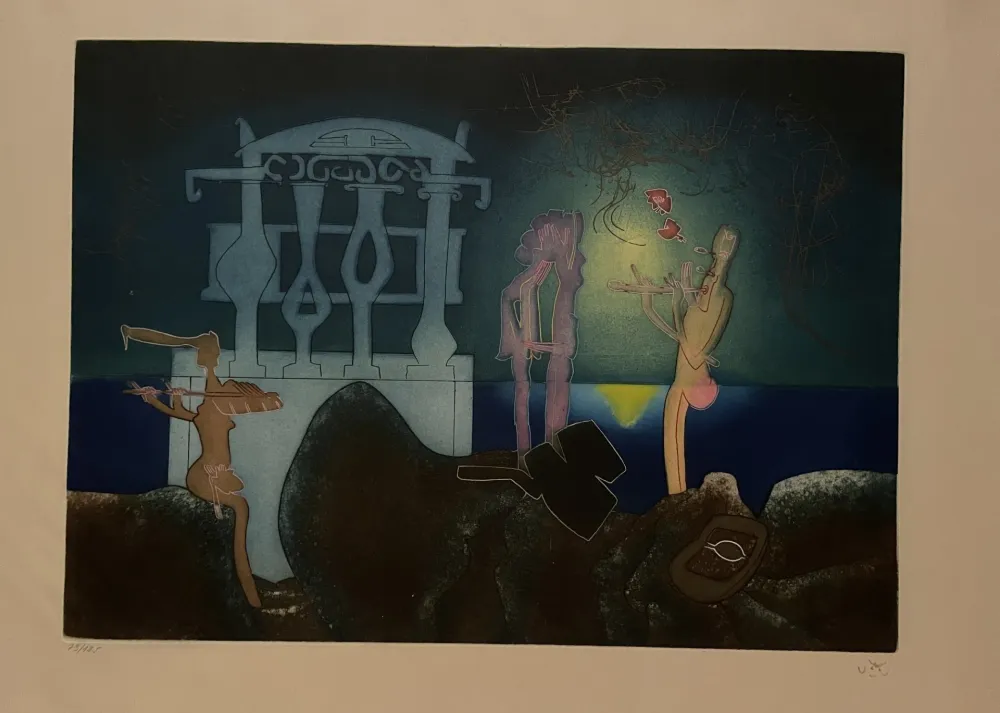 Radierung Und Aquatinta Matta - 2 AM from L'Arc obscur des heures