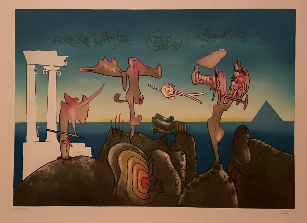 Radierung Und Aquatinta Matta - 5 PM from L'arc obscur des heures