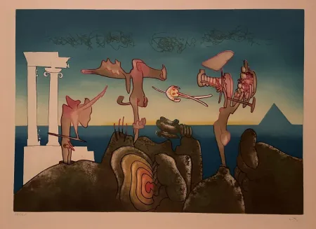 Radierung Und Aquatinta Matta - 5 PM from L'arc obscur des heures