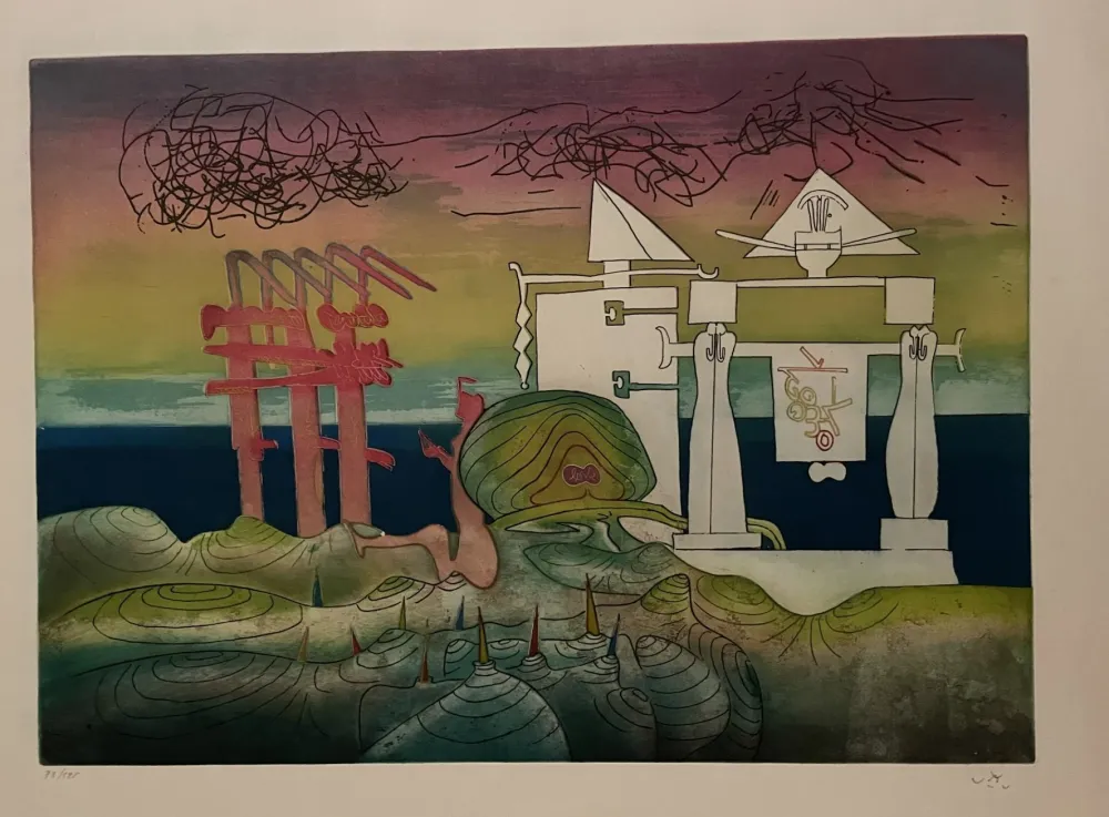 Radierung Und Aquatinta Matta - 8 PM from L'Arc obscur des heures