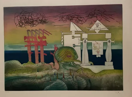 Radierung Und Aquatinta Matta - 8 PM from L'Arc obscur des heures