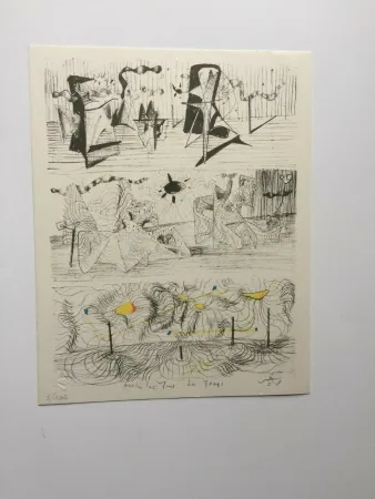 Lithographie Matta - Architecture du temps (from Morfolgie Verbali)