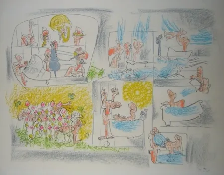 Lithographie Matta - Baden-Baden