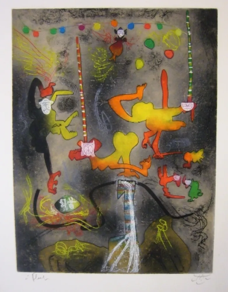 Radierung Und Aquatinta Matta - Carnamont IV